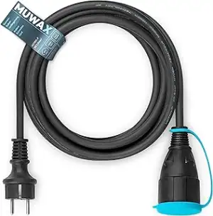 15m Gummi-Verlängerungskabel H07RN-F 3G1,5mm² für Baustellen, Werkstatt, Industr