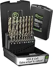 Metallbohrer Set HSS Cobalt Pro [Extra Scharf & Robust] 19tlg. Profi Bohrer für 