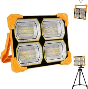 Led Akku Strahler 200W Strahler Akku 20000LM Solar Baustrahler Akku 20000mAh Arb