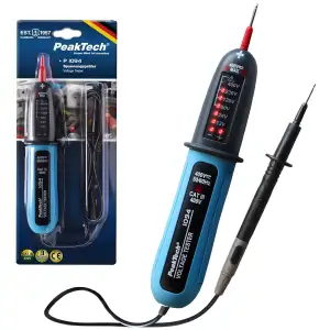 PeakTech P1094 – Digitaler 2-Poliger Spannungsprüfer AC/DC von 12V bis 400V – Ho