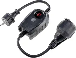 ChiliTec Steckdose mit Dämmerungsensor Aussen Steckdosen-Adapter mit Timer - 230