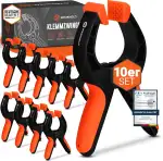Klemmzwingen Set [10 Klemmen] - bruchsichere & rotierbare Federklemmen aus Nylon mit Carbonfeder ...