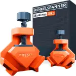 PRESCH Winkelspanner 2 Stk. - Eckspanner für Brettstärken bis 26mm - 25kg Spannkraft zum Verleime...