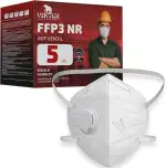 FFP3 Maske mit Ventil – 5-10-15-20 Stück – Zertifizierte FFP3 Atemschutzmaske nach EN 149 mit Kop...