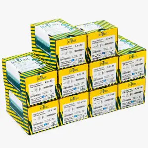 Jet-Fast Universalschrauben Set 1.700 tlg. – Heimwerker & Profi Schraubenset - S