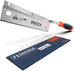 Presch Feinsäge 250mm - Handsäge, Rückensäge Umlegbar, Klappbar und Gekröpft - Säge für Holz, Kun...
