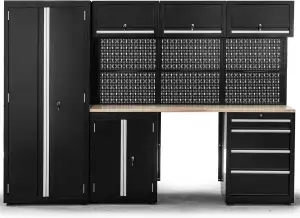 Ondis24 XL Werkstatt Komplett Set 260cm vormontierte Männerküche Werkstattrichtu