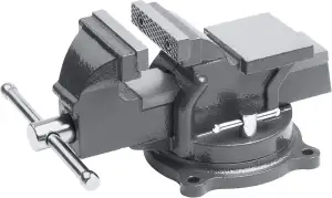 Meister Schraubstock - Drehbar - 125 mm Spannweite - Hochwertige Stahlbacken - S