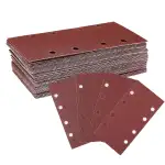 WORKPRO Schleifblatt Set 100 Stück, Schleifpapier Klett Körnung 40/60/80/120, 8 Löcher, Zubehör für Multischleifer, Schwingschleifer, für Holz Metall und Farbe