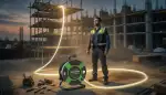 25 Meter Lichtpower: Die AC LED Kabeltrommel revolutioniert Baustelle und Event
