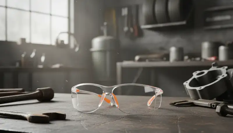 Augen auf: Schutzbrille in der Werkstatt